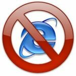 Предупреждение при использовании браузера Internet Explorer IE6